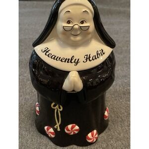 Heavenly Habit Cookie Jar Nun Sister Rare Peppermint Catholic WMG 2008 HTF 10x6"